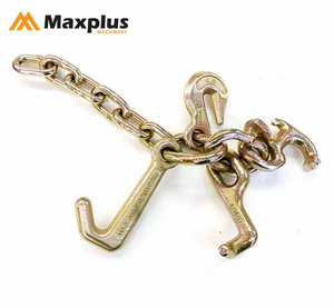 ชุดตะขอเกี่ยวแบบคลัสเตอร์ชุบสังกะสี Maxplus สำหรับรถยกและรถพ่วงบรรทุกหนัก ใช้ในอุตสาหกรรมหนัก อุปกรณ์เสริมโซ่ตะขอเกี่ยวแบบคลัสเตอร์ R T J - Product Image 6