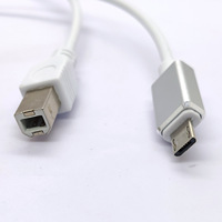Câble d'imprimante 2-en-1 USB Micro vers USB Type-C pour piano électrique, clavier MIDI, scanner, instrument électronique BM, longueurs 1m, 1.5m, 2m
