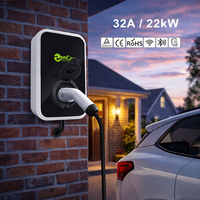 Zencar OCPP 22kW 32A Kommerzielle Wallbox EV-Ladestation Typ 2 Steckdose mit WLAN-App Smarte EV-Ladestation für Unternehmen