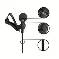 Portable lavalier filaire clip microphone collier filaire microphone clip sur microphone filaire