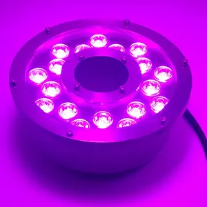 مصباح نافورة طاولة led صنع في الصين 316L 54W IP68 DC24V RGB ضوء نافورة تحت الماء