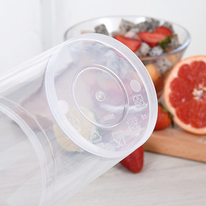 Chuanghong Disposable Cup 1000ml With Lid Transparent PP <b>Plastic</b> For Picnic Fruit <b>Tea</b> - Product Image 1