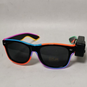 <span class=keywords><strong>Occhiali</strong></span> a LED <span class=keywords><strong>illuminano</strong></span> gli <span class=keywords><strong>occhiali</strong></span> dinamici per bomboniere per feste Festival di natale EL neon Wireless Rave Party Glowing Flashing Glasses - Product Image 4