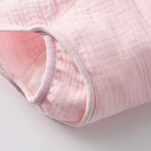 カスタマイズ可能な通気性のある柔らかい綿モスリンベビーおむつトレーニングパンツ、二重レッグガセット付き、漏れ防止幼児用下着 - Product Image 6