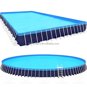 Prix d'usine <span class=keywords><strong>Piscine</strong></span> rectangulaire à cadre métallique facile à installer <span class=keywords><strong>Piscine</strong></span> familiale hors sol - Product Image 4