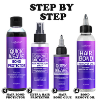 Spray Protecteur Liquide de Liaison pour Tissages Rapides et Extensions Capillaires