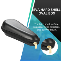 Étui rigide en EVA pour rasoir homme, étui de voyage en EVA à clapet, étui moulé en EVA avec fermeture éclair, fabricant sur mesure