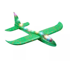 Epp 비행기 거품 비행기 손 던지기 비행 비행기 선물 장난감 LED