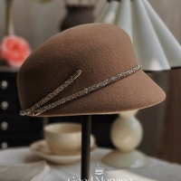 Ecowalson Chapeau derby décoré en cristal pour femme Chapeau en feutre de qualité supérieure pour Derby du Kentucky, événements équestres et formels