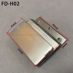 บานพับประตูกระจกอลูมิเนียมปรับได้ไร้กรอบแบบทันสมัยบานพับประตูห้องอาบน้ำพร้อมช่องเปิด180องศา - Product Image 3