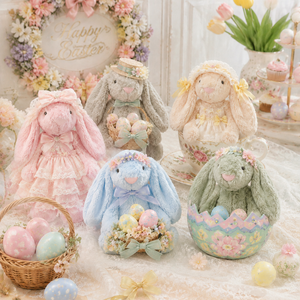 Regali di Pasqua in Peluche, Giocattoli Morbidi, Coniglietti Peluche con Orecchie Lunghe, Simpatici <span class=keywords><strong>Animali</strong></span> di Peluche Morbidi e Amichevoli - Product Image 2