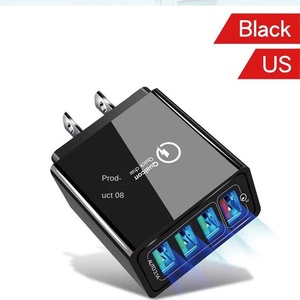 מטען מהיר QC3.0 עם 4 יציאות USB עם יציאות 5V/9V/12V, קל לנשיאה, מתאים לנסיעות, כניסת 220V, תקן אמריקאי/אירופאי/בריטי - Product Image 6