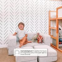 Lustiges, verstellbares Kinderspielsofa aus hochdichtem Schaumstoff, weich, bequem, modernes Design, modulares Sofa, tragbar, waschbar, Plüschstoff