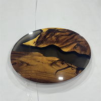 Table de salle à manger en résine époxy, finition soyeuse, en stock, prix préférentiel, table ronde en résine, table basse