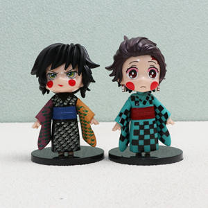Venta Caliente, Juego de 5 Muñecas de Anime Versión Q de PVC, 5 Piezas de 10 cm, Yukata Nezuko <span class=keywords><strong>Shinobu</strong></span>, Modelo de Adorno - Product Image 3