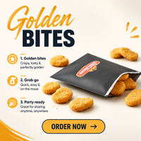 Sac en kraft à soufflets doublé de papier aluminium écologique pour l'emballage alimentaire : pizza, sushi, hot-dog, viande grillée, frites, poulet, wraps