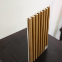 Grille en WPC écologique verte 170x18mm, anti-termites et durable, en fibre de bois de bambou, matériau décoratif d'intérieur