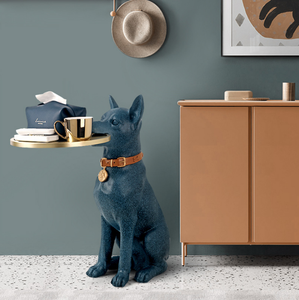 Tavolini da Caffè a Forma di Animale, Decorazione Artistica da Pavimento <span class=keywords><strong>con</strong></span> Piatto Rimovibile per Soggiorno e Caffetteria - Product Image 3