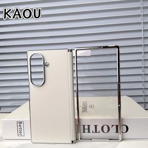 Funda Protectora para Teléfono KAOU, Nueva, Electrochapada, con Textura de Piel de PC, Protección Completa de Bisagra, Antigolpes, con Diseño de Paisaje Natural, para Samsung Z Fold8 - Product Image 3