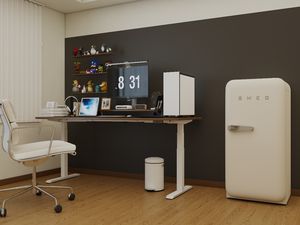 Bureau Angie Dai Advanced Sense, style italien minimaliste moderne, luxe léger, en noyer, avec rangement pour la maison, le bureau ou l'étude, modèle 60 - Product Image 2