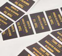 Autocollants pvc réutilisables de haute qualité marqueurs de date en vinyle logo autocollant d'emballage d'étiquette en rouleau noir mat