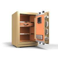 Caja Fuerte Comercial Chen Guang con Cerradura Digital de Huella Dactilar y Llave, Gabinete de Seguridad de Acero Antirrobo para Hogar y Oficina