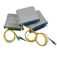 Répartiteur de fibre optique PLC de type cassette 1x16 avec connecteurs SC UPC et pigtail pour FTTH, répartiteur de fibre optique 1:16