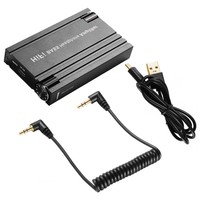 Amplificador de Auriculares HiFi BASS, Recargable, de Plástico, Ajustable, con Entrada y Salida AUX de 3.5mm, Control de Volumen