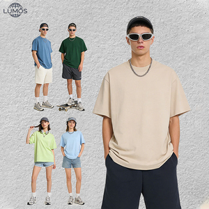 <span class=keywords><strong>Camiseta</strong></span> de Cuello Redondo Vintage de 300 Gramos, 100% Algodón, Talla Grande, Lisa, para Hombre, con Logotipo Personalizado al por Mayor - Product Image 3