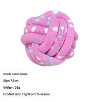 Jouet interactif ETPU Popcorn élastique en forme de boule solide pour chiens et chats, en laine, résistant aux morsures, pour soulager l'ennui