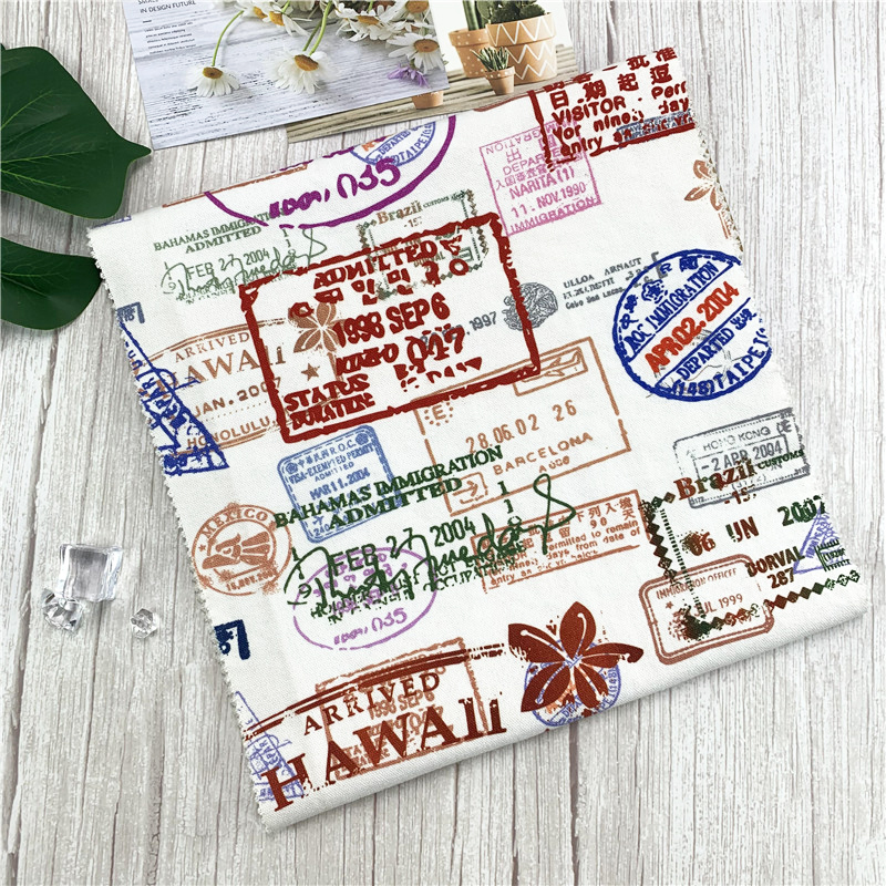 Прочная и экологически чистая индивидуальная цифровая печать, 100 хлопчатобумажная холщовая ткань, нет минимального заказа