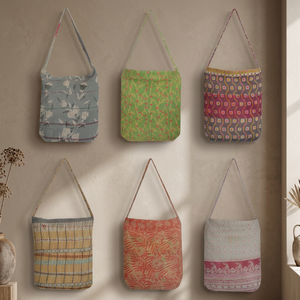 Sacs à Bandoulière de Travail Kantha Traditionnels Vintage de Haute Qualité - Product Image 3