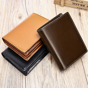 Business Short Bifold Men's <b>Wallet</b> Leather <b>Card</b> <b>Holder</b> RFID Blocking <b>Wallet</b> Genuine Leather <b>Wallets</b> for Men - Product Image 1