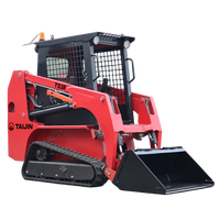 TAIJIN TS38 Kubota Diesel Crawler Skid Steer Loader-Mini Loader Serbaguna dengan Berbagai Lampiran, Kapasitas Bucket 0.2m, 1400kg