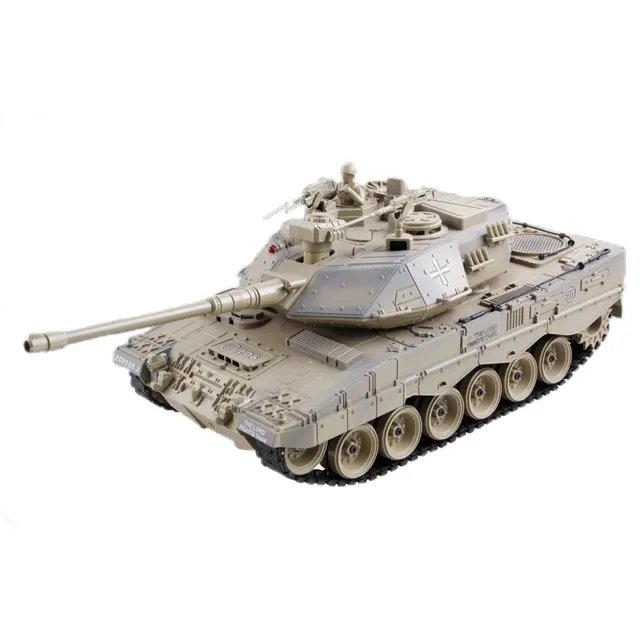 1:18 RC çekim simülasyon alman leopar 2 tankı büyük mücadele savaş uzaktan kumanda araba çocuklar için