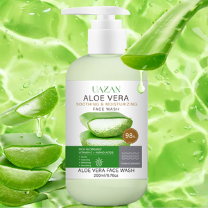 Limpiador Facial de Aloe Vera Orgánico al por Mayor, Suave, Control de Grasa, Hidratante, Espumoso, para Hombres y Mujeres, con <span class=keywords><strong>Amino</strong></span>ácidos - Product Image 6