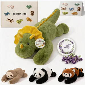<span class=keywords><strong>Peluche</strong></span> chauffante dinosaure, jouet en <span class=keywords><strong>peluche</strong></span> micro-ondable, coussin chauffant pour soulager la douleur et le stress, mignon, parfumé à la lavande - Product Image 1