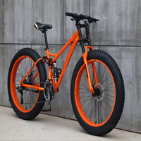 Erkek Büyük Kar Lastiği Bisikleti 26 inç Dağ Bisikletleri Kalın Lastikler 4.0 Fatbike Süspansiyonlu Maşa ile Bisikletler
