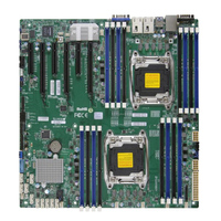 Carte mère X10DRI E-ATX LGA 2011, chipset Intel C612, TDP 145W, double processeur 2*E5-2699V4, 2x DDR4-2400 16 Go de mémoire RAM