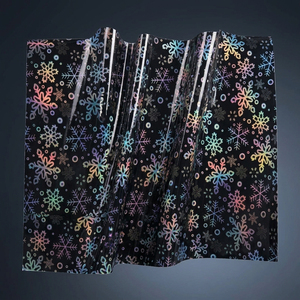 Pellicola per Laminazione a Freddo Resistente all'Umidità, Rotolo di Overlay Laminato con Glitter e Fiocchi di Neve per Protezione Prodotti di Marca - Product Image 2