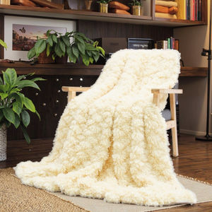 Super Doux Confortable Confortable Épais Chaud Faux Bouclés Sherpa Fourrure D'agneau En Peluche Couverture pour Canapé-Lit - Product Image 5