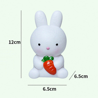 Vente en gros Veilleuse créative avec lapin animal mignon Petite lampe de table pour décoration de chambre d'enfant Cadeau amical