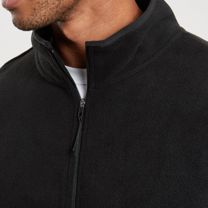 Felpa personalizzata unisex con collo alto, mezza zip, <span class=keywords><strong>stampa</strong></span> e fodera in pile, <span class=keywords><strong>senza</strong></span> cappuccio, ideale per la primavera. - Product Image 3
