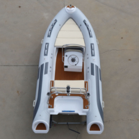 Bateau pneumatique à coque rigide en fibre de verre de 480 cm de profondeur à vendre