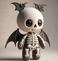 Créez vos propres jouets d'Halloween, poupée squelette en peluche personnalisée, décorations d'Halloween mignonnes