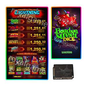 Máquina <span class=keywords><strong>de</strong></span> juego colorida LED vertical/curva <span class=keywords><strong>de</strong></span> 43 pulgadas, venta al por mayor, juego Lightning Link 10 en 1, tablero <span class=keywords><strong>de</strong></span> juego, impresora aceptadora <span class=keywords><strong>de</strong></span> billetes ICT - Product Image 5