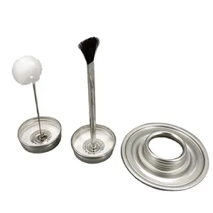 Tinplate material metal can accessories for metal container used with screw top and brush