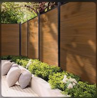 Installation rapide Kit complet étanche de 6X6ft Bois Plastique Composite Jardin Clôture Panneau WPC Clôture