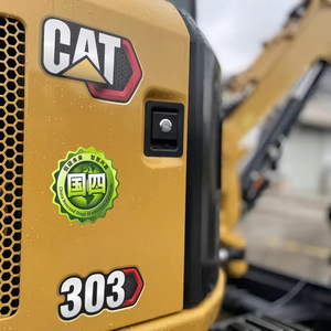 Mini-excavatrice CAT 303 d'<span class=keywords><strong>occasion</strong></span> avec chenilles en caoutchouc et mini-cabine pour la construction. Modèle similaire disponible. - Product Image 2