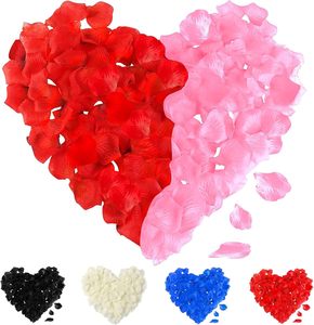 Pétalos de Rosa artificiales de puntos de fiesta, arreglo DIY, pétalos para extender a mano, decoración de cama para habitación de boda, <span class=keywords><strong>accesorios</strong></span> de <span class=keywords><strong>matrimonio</strong></span> - Product Image 1